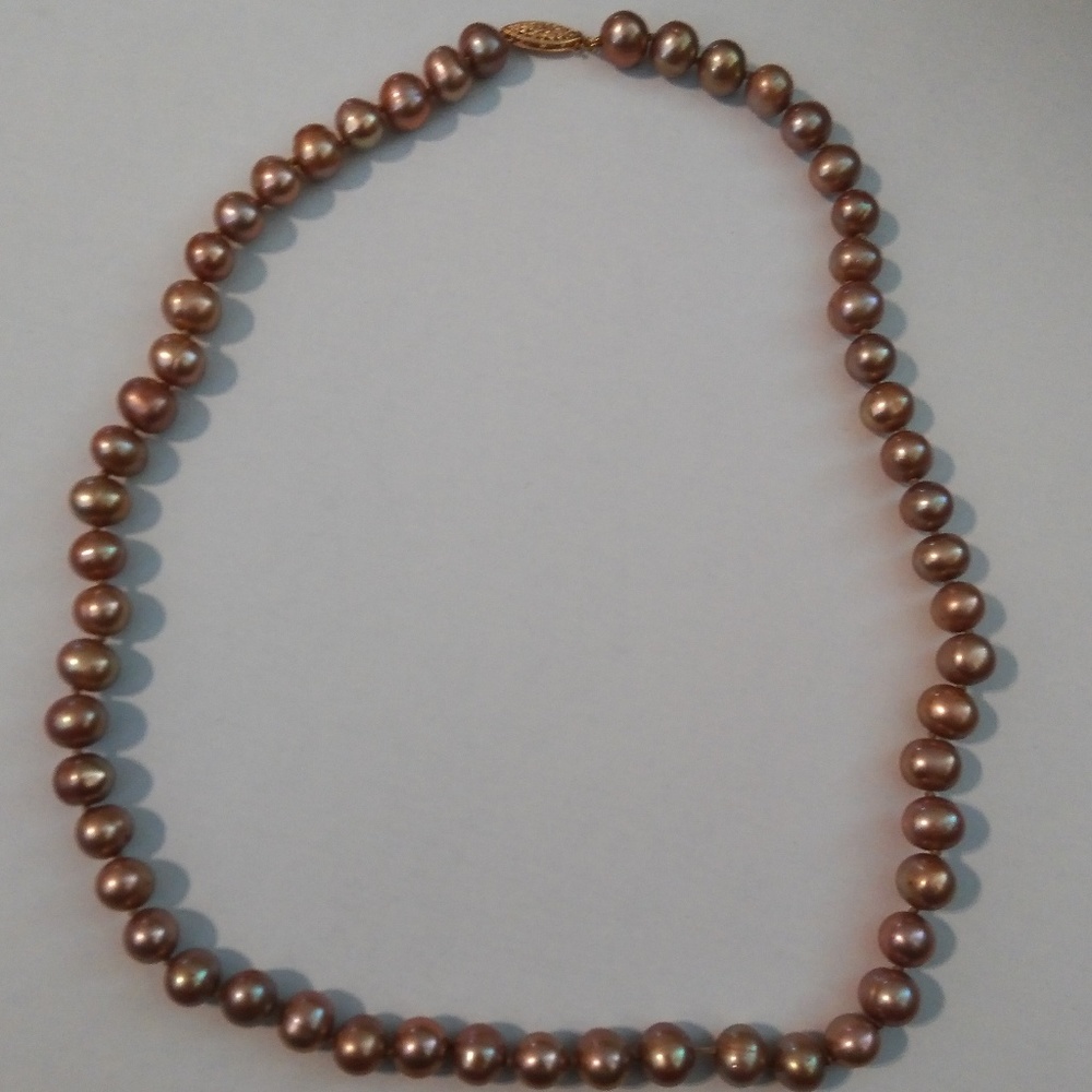 Gold Pearl Necklace